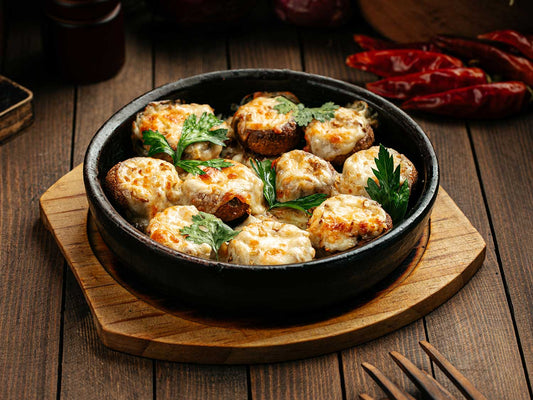 Mushrooms with Sulguni