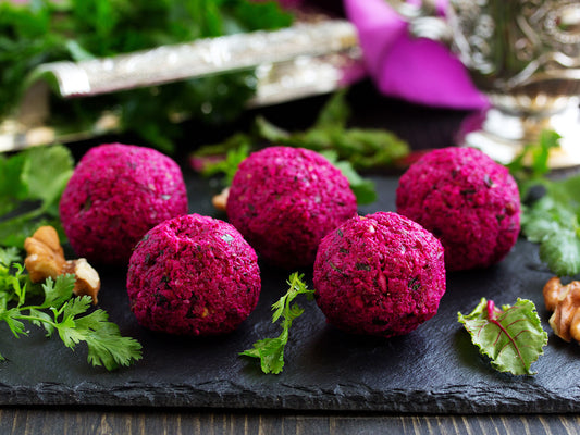 Beetroot pkhali recipe from Georgia will guide you through the process. Image of beetroot pkhali. Online recipe by Suneli Valley.