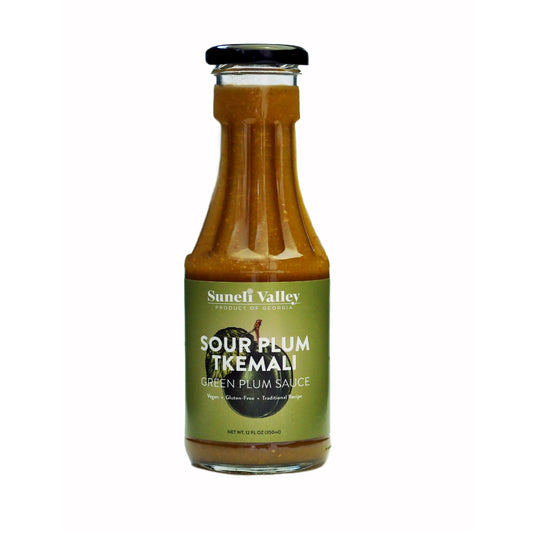 Green Tkemali | Georgian Sour Plum Sauce In Bottle - Suneli Valley