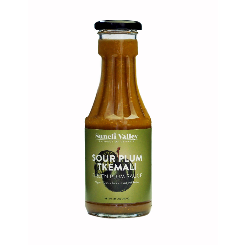 Green Tkemali | Georgian Sour Plum Sauce In Bottle - Suneli Valley