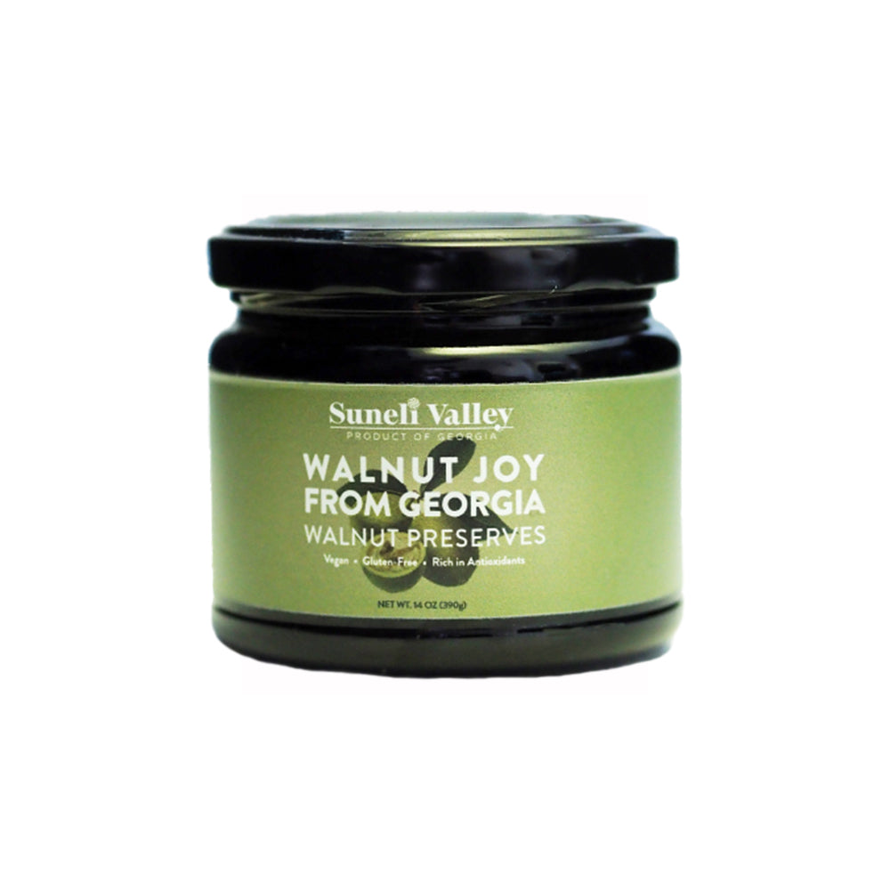 Georgian Walnut Preserves | Green Walnuts in Syrup  bottle- Suneli Valley